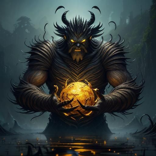 Majestic Rice Sovereign in Hyper-Realistic Fantasy Art