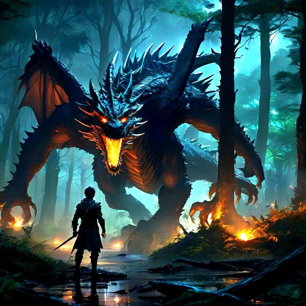 Dragon Hunts Knight: Studio Ghibli Anime