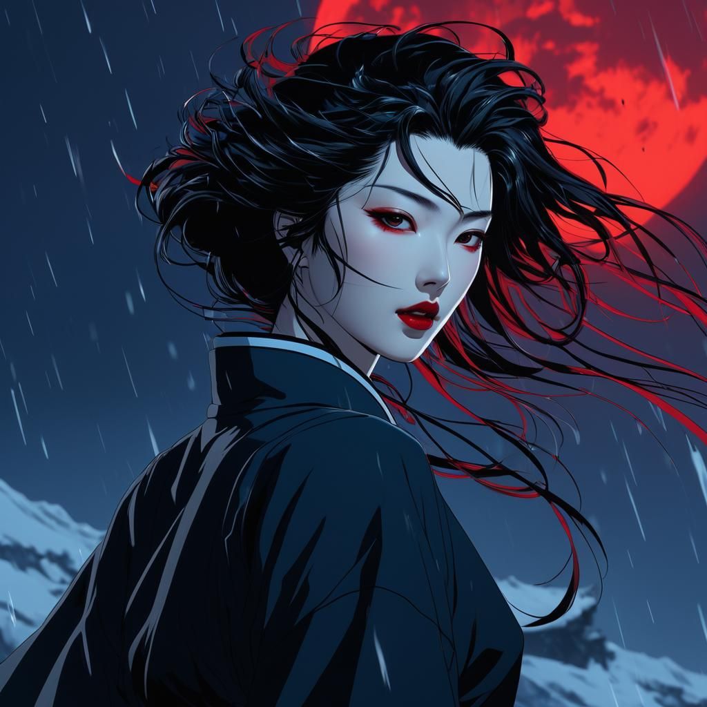 RED MOON SNOWFALL