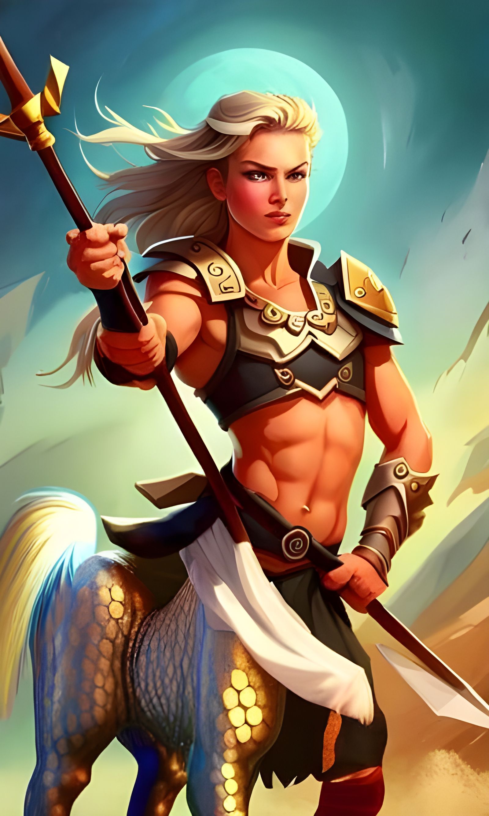 Fierce centaur warrior