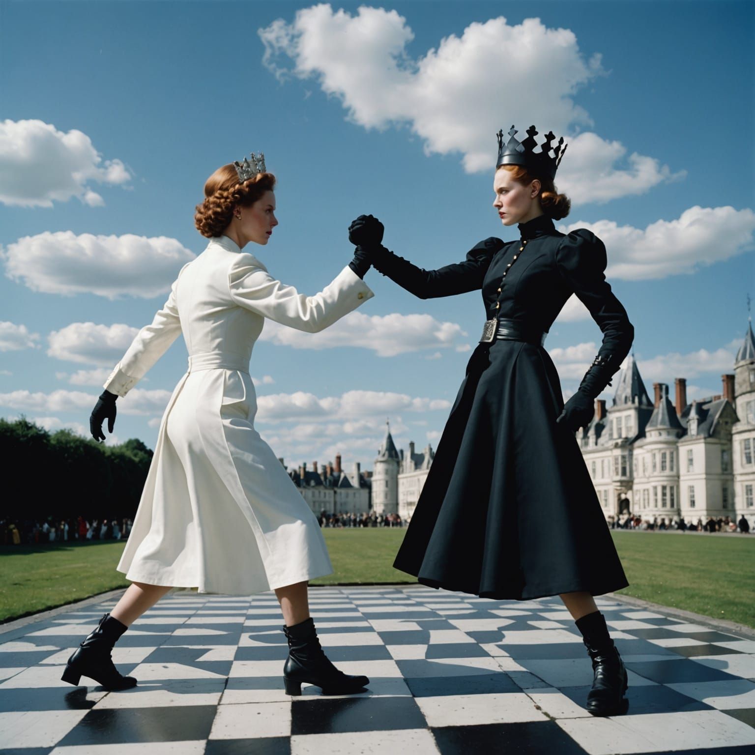 Chess Queens Clash in Alternate Dimension