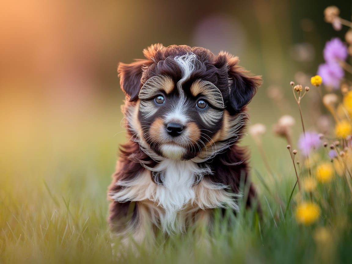 Cute Puppy Captured in Photorealistic Hyperdetail