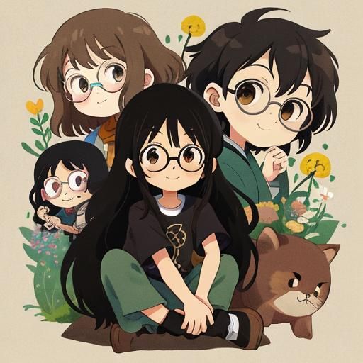 Studio Ghibli Style Portrait of a Boy