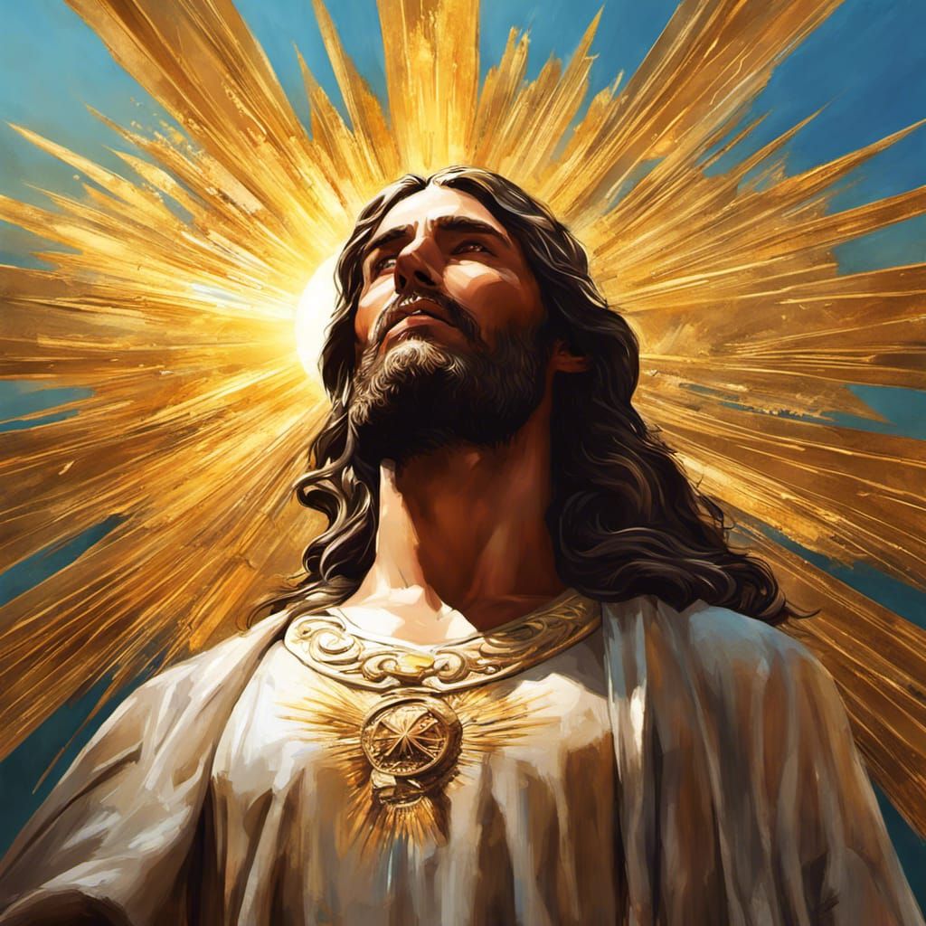 Peace in Christ: Hyperrealistic Splash Art