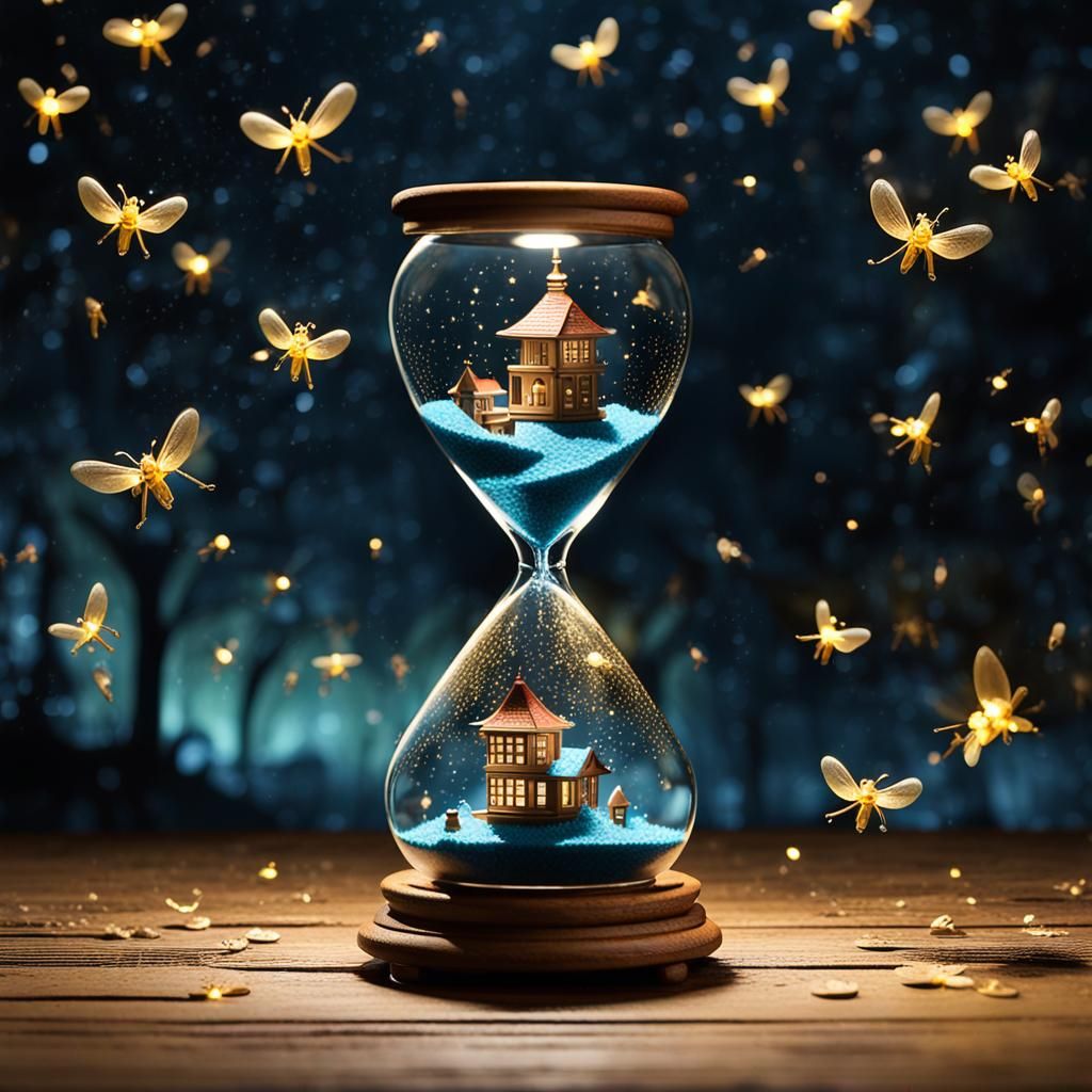 Magical Hourglass with Miniature Number World