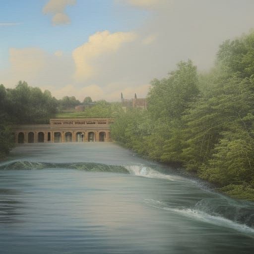 River View at New Weir: Detailed Matte Painting
