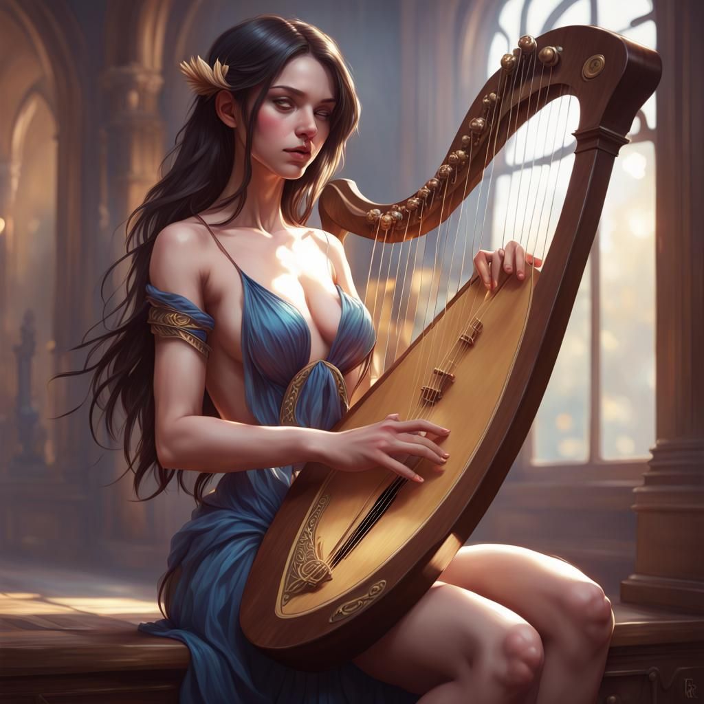 The lyre player