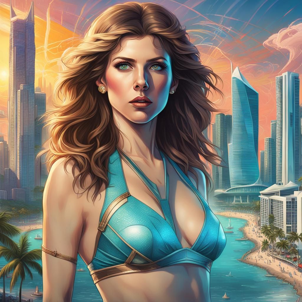 Anna Kendrick Time Traveling to 1980s Miami
