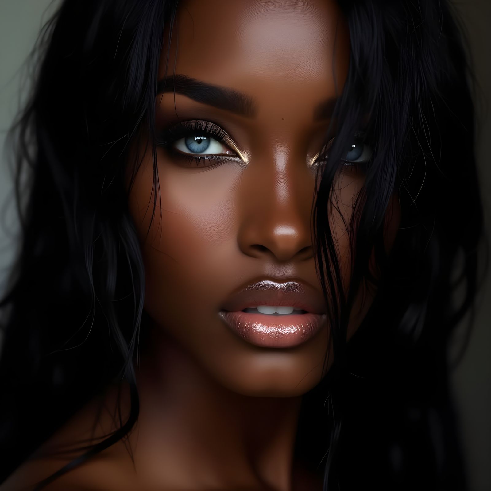 Kelly Rowland as a Blue-Eyed Warrior Goddess