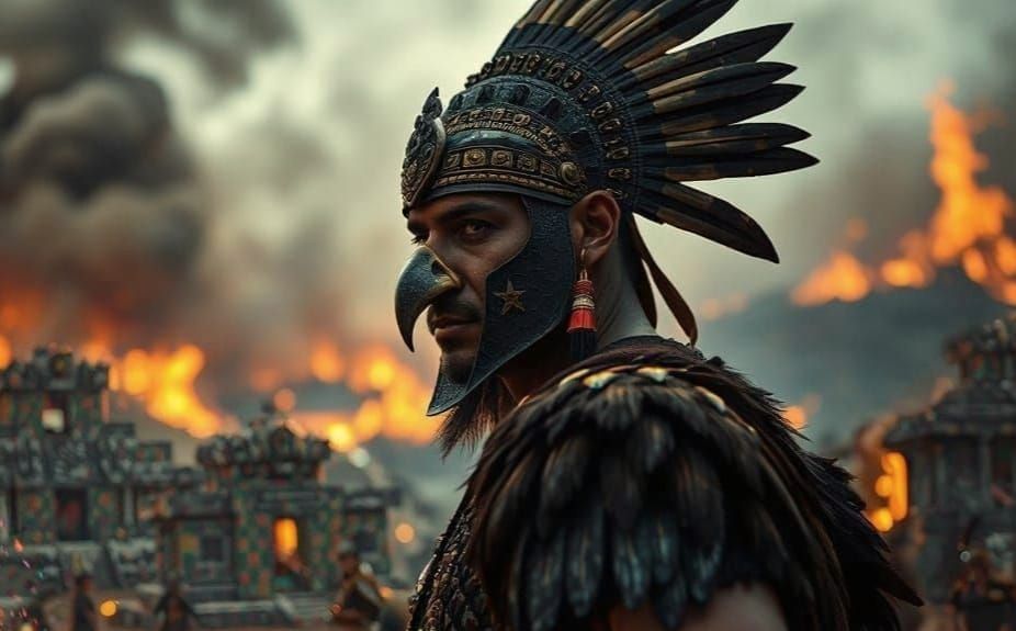 Eagle Warrior's Regretful Gaze