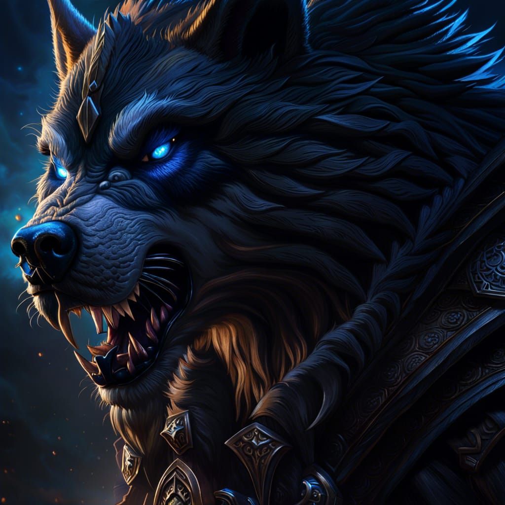 Majestic Worgen from Warcraft in 8k Resolution