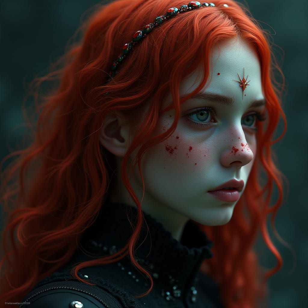 Mysterious Muse Voxa Tristaria in Ethereal Portrait