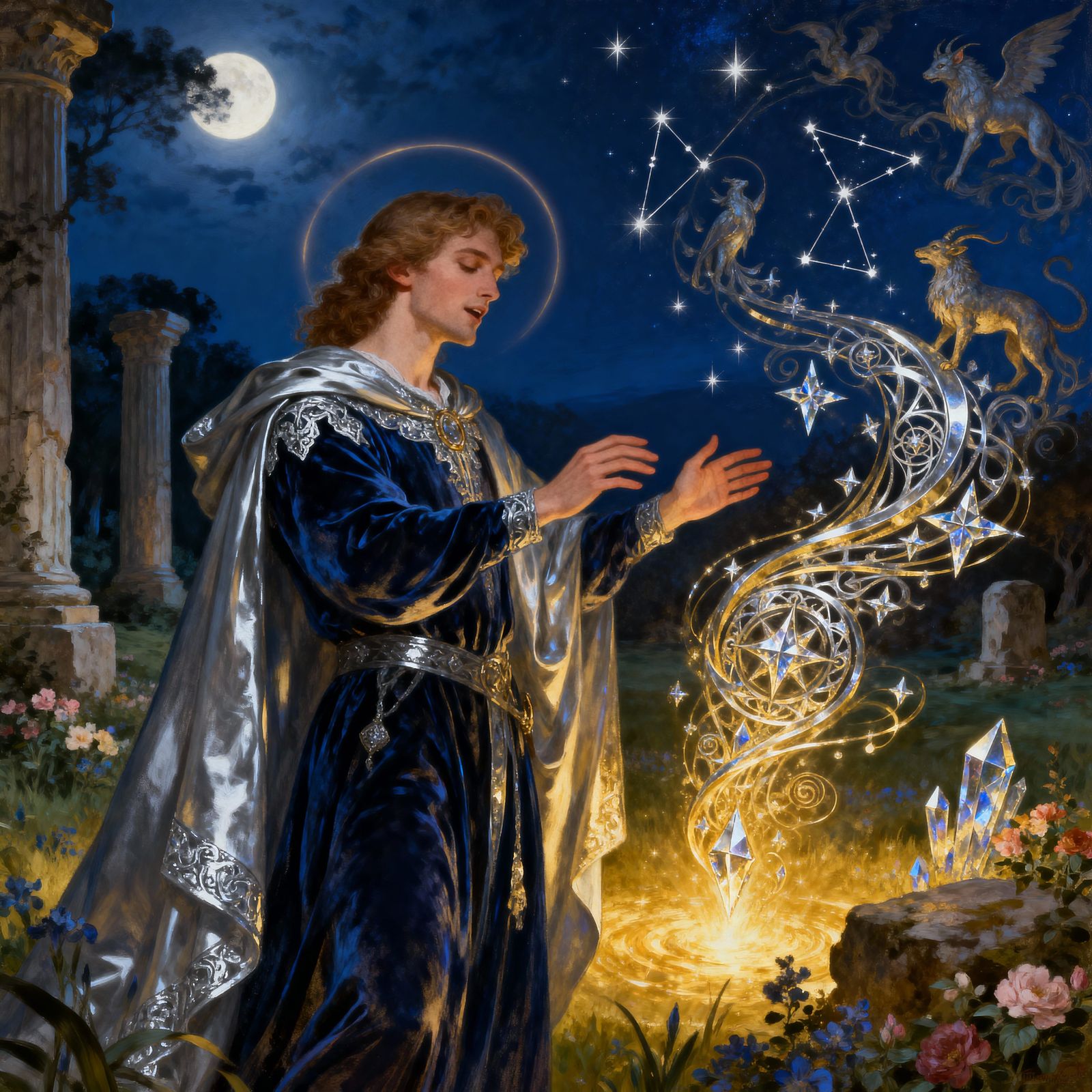 Classical Bard's Song Crystallizes into Metallic Shapes