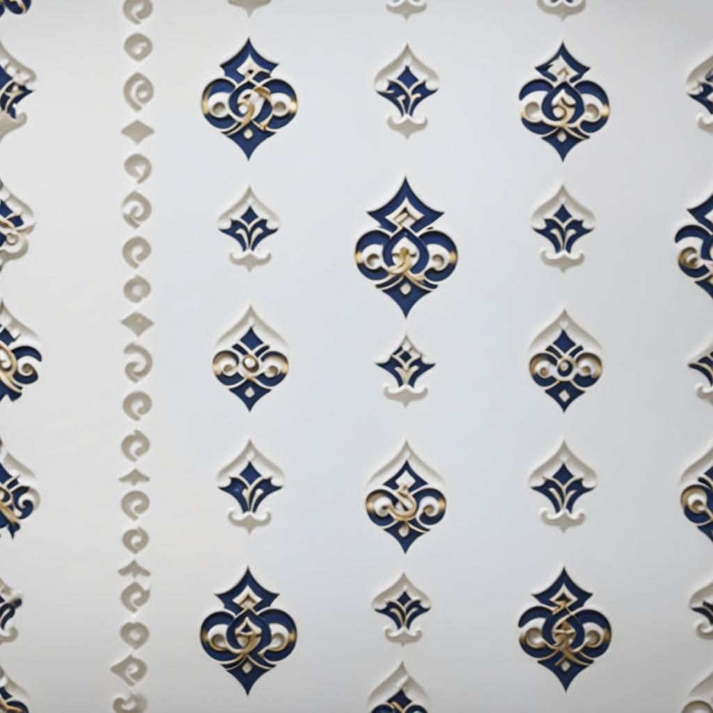 Luxurious Baroque Pattern with Golden Accents