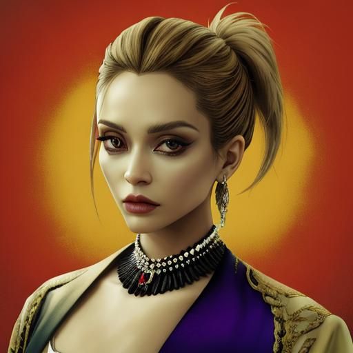 Shiba Inu Samurai Warrior in Digital Art