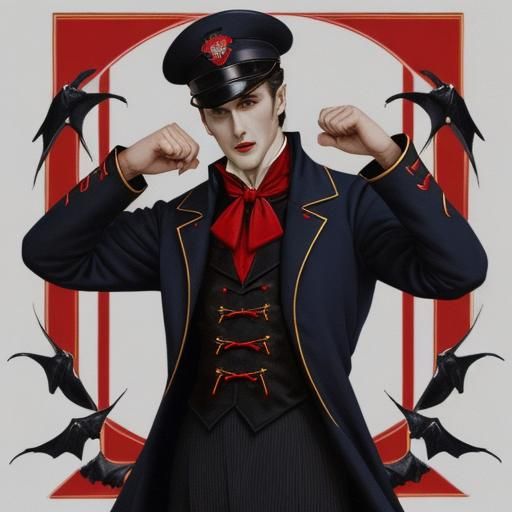 Count Dracula as Naval Officer in Uniform