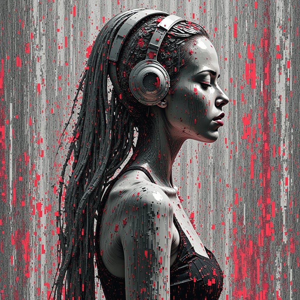 Glitched Entropic Decay in Digital Art