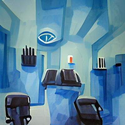 Minimalist Gouache: Mind Control Facility