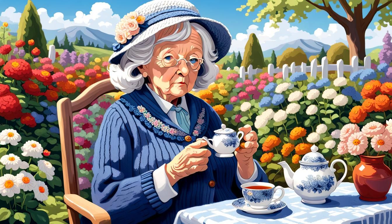 Miss Marple is a white-haired old lady with a gentle, appealing manner