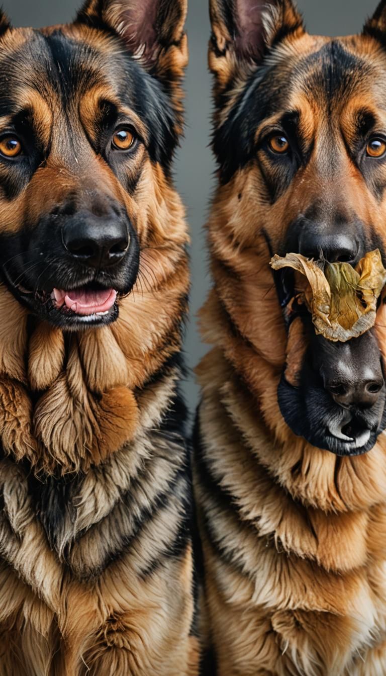 German Shepherd Portrait Through the Seasons