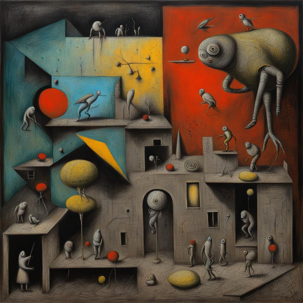 Surreal Pastel Art Inspired by Max Ernst