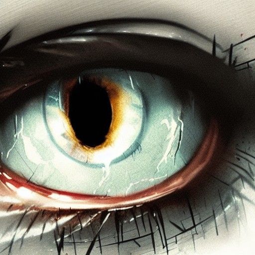 Sinister Hyperrealistic Eye Close-up