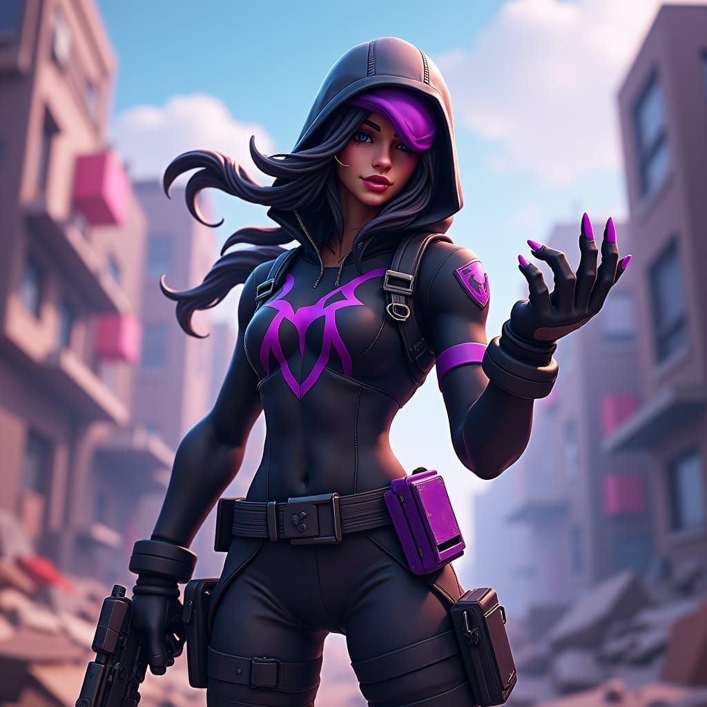 Renegade Raider in Post-Apocalyptic Landscape