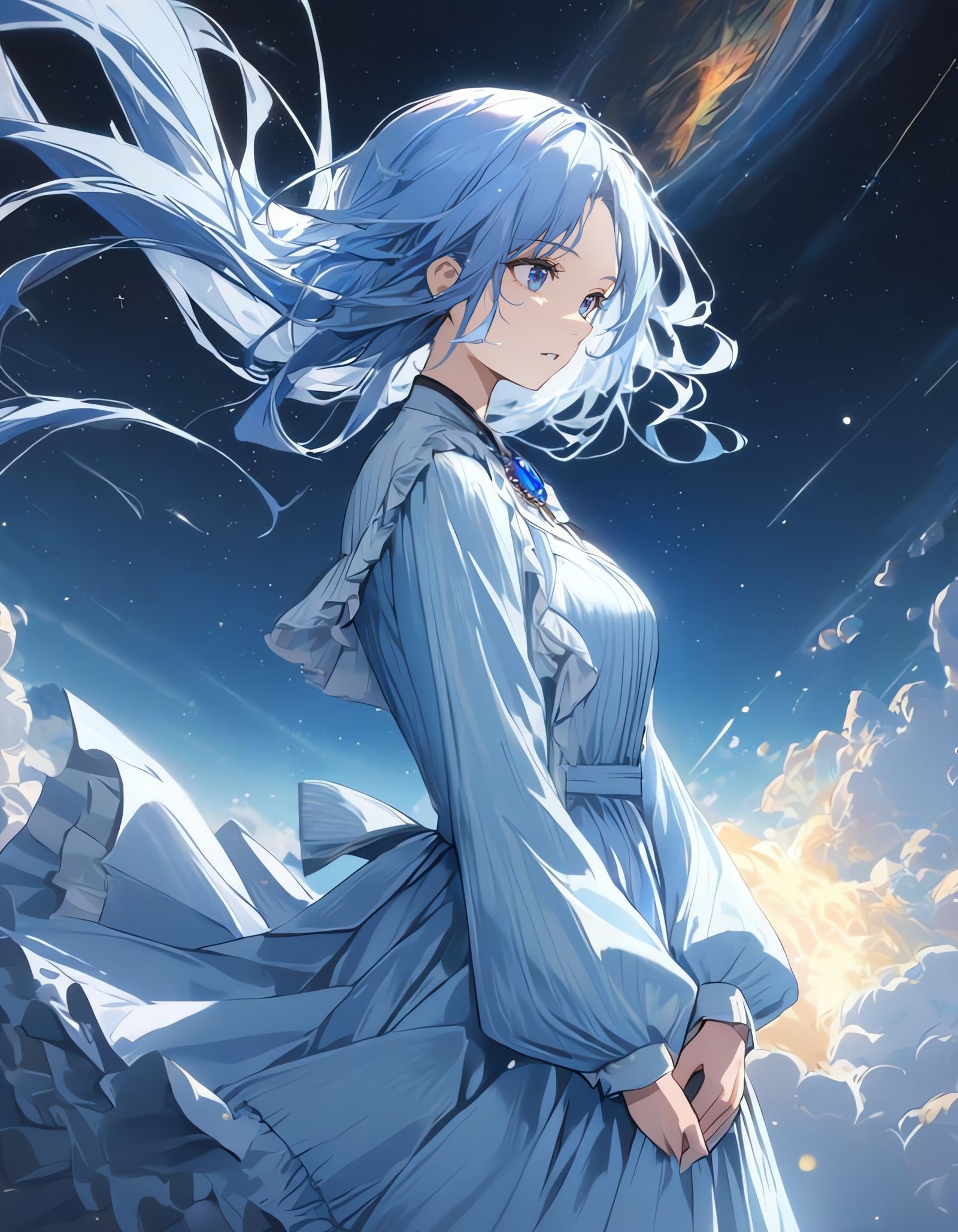 Ethereal Beauty in Celestial Splendor