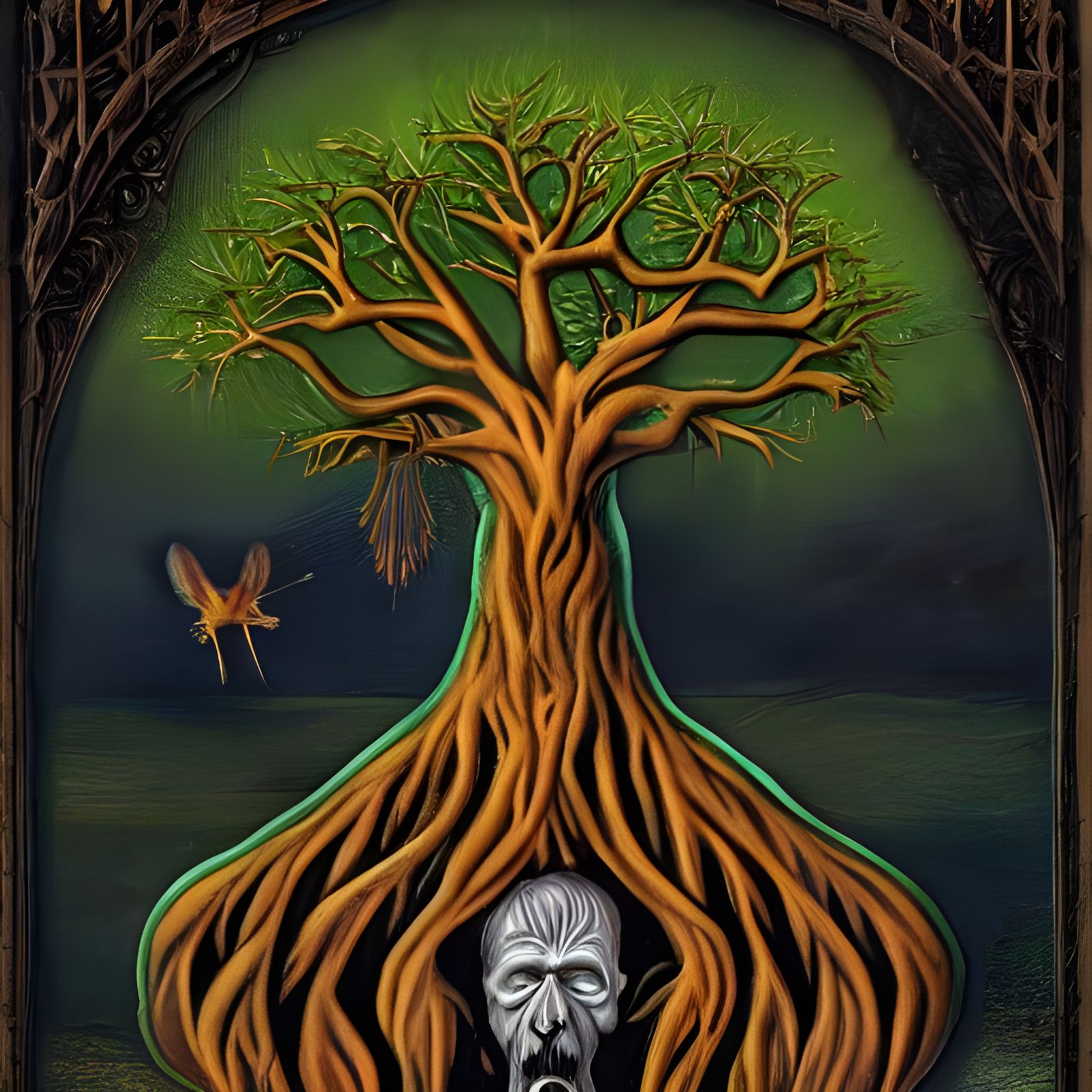Tree of Life: Gothic Art Depiction