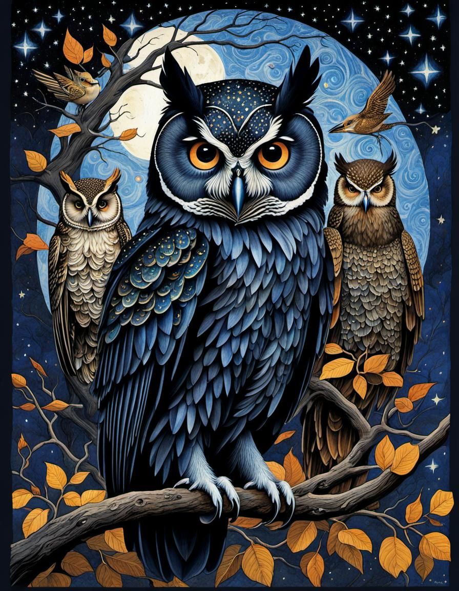 Bird Goddess of the Starry Night