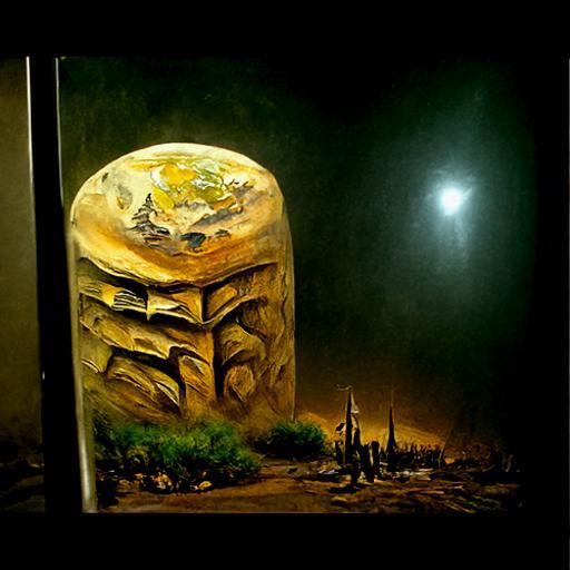 Desert Monolith: Studio Ghibli Street Art