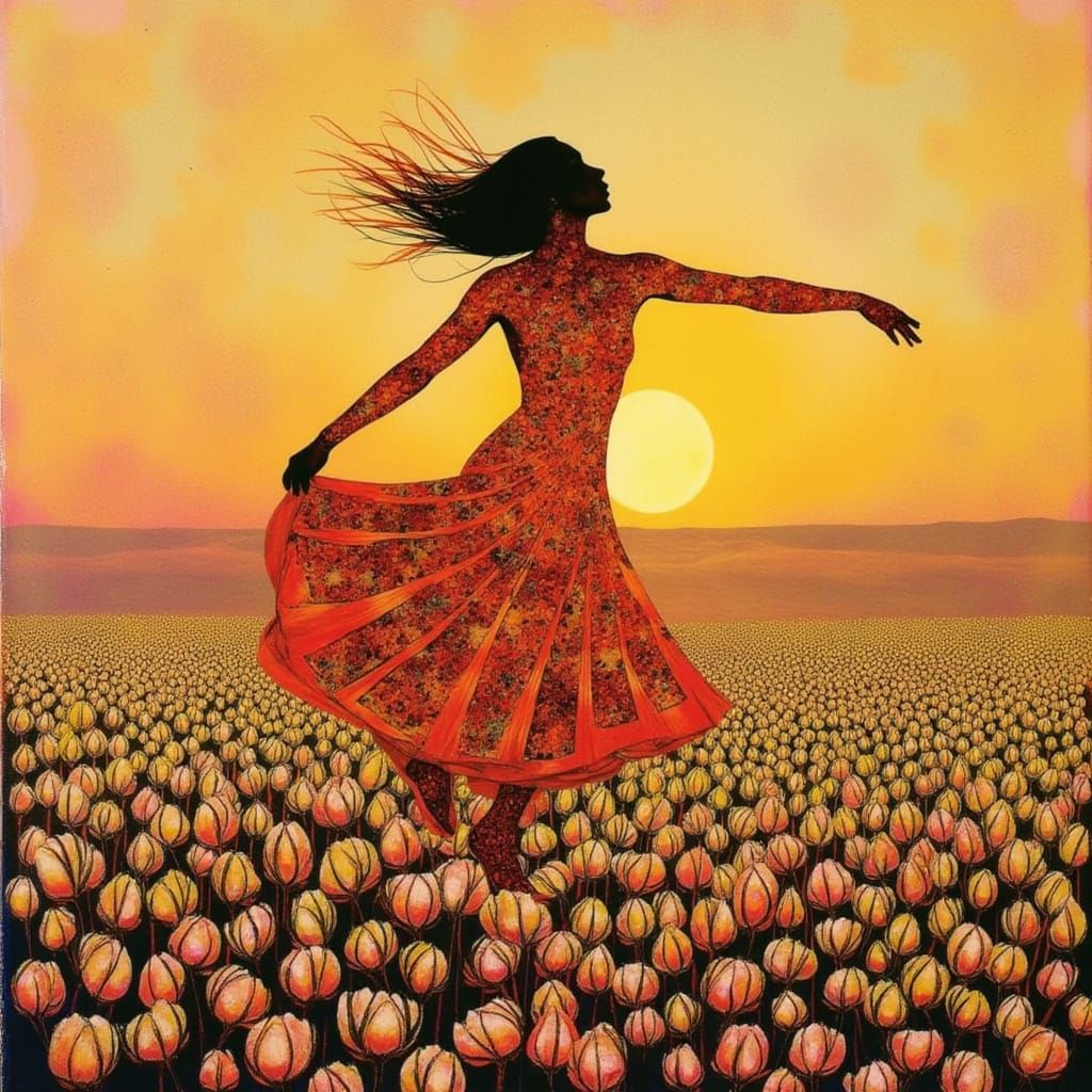 Dancing in Cotton Field