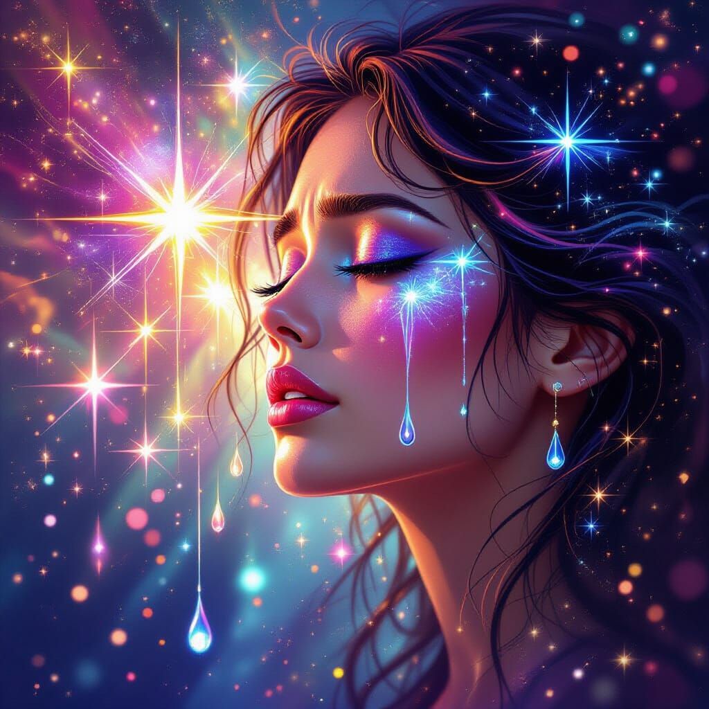 Cosmic Stars Born From Grief Tears