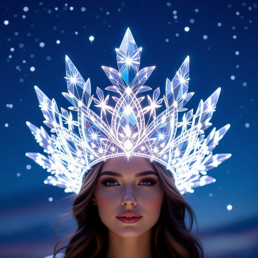 Ethereal Crystal Hat Radiating Starlight