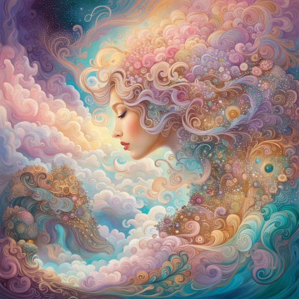 Pastel Dreamscape: Hyperdetailed Magical Fantasy Illustratio...