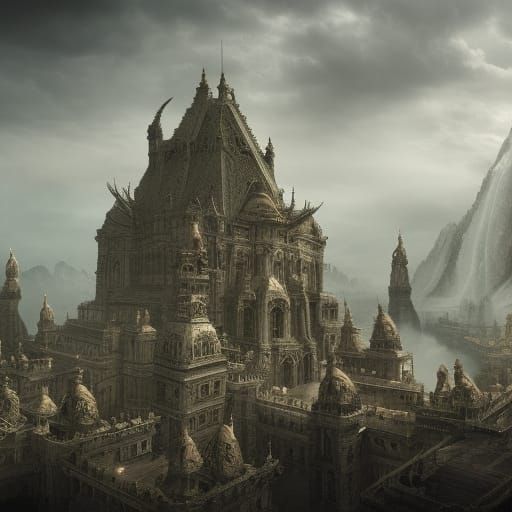 Epic Chimera Digital Matte Painting