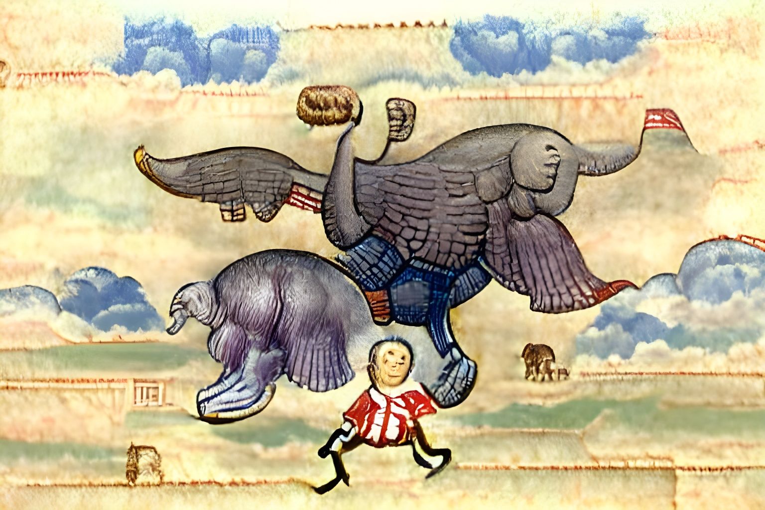 Giant Eagle Flies Off With Elephant