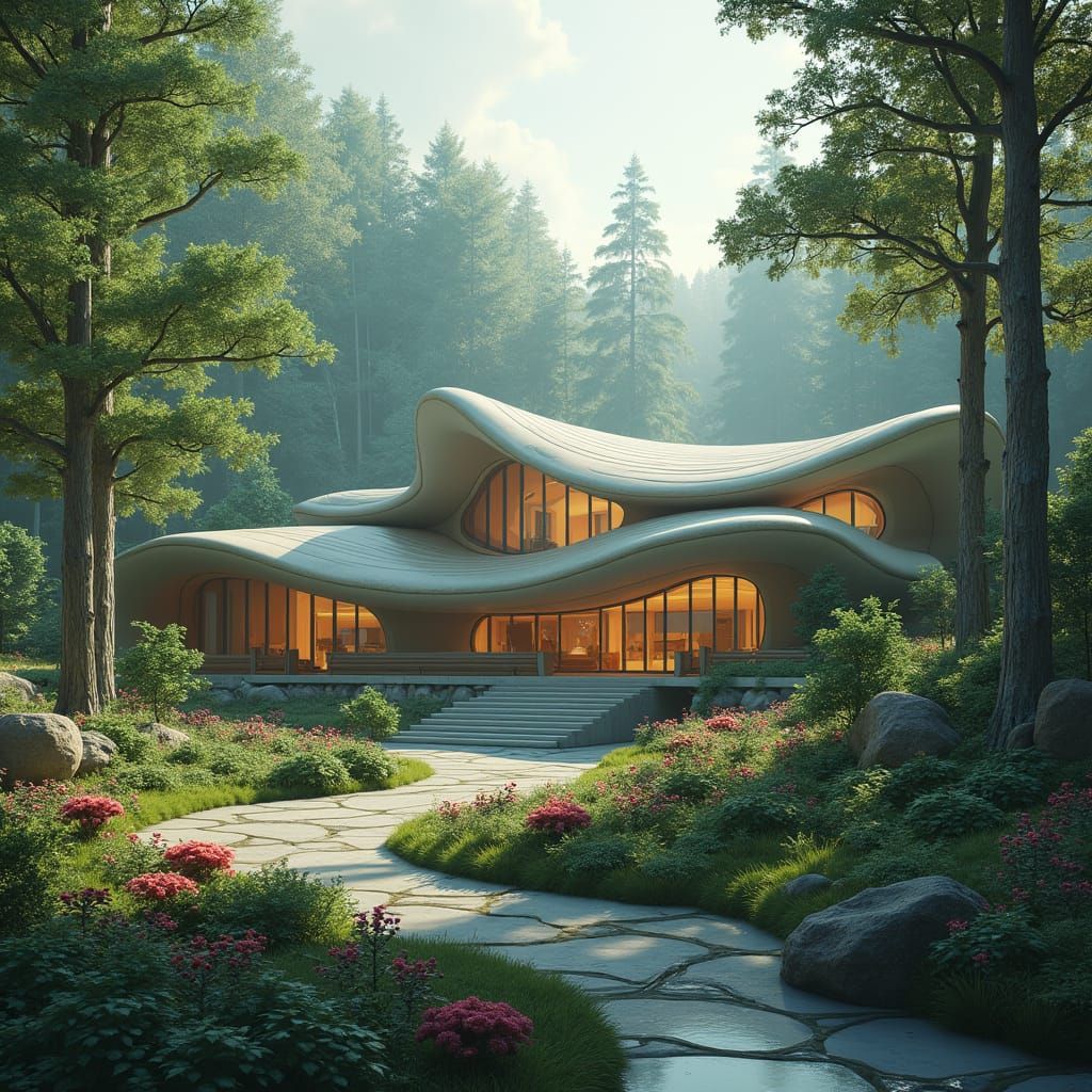 Organic Sanctuary Architecture in Modern Style
