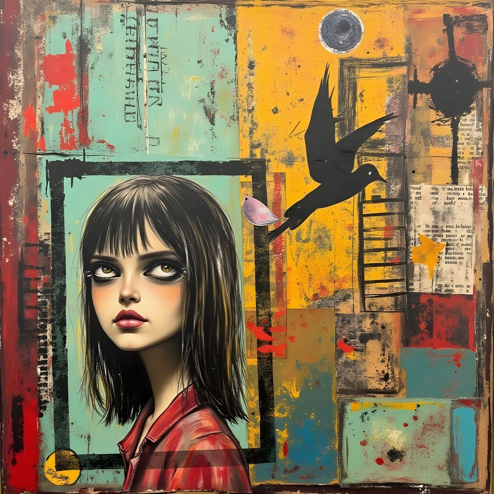 Rustic Oil Painting of Non-Stop Transformation