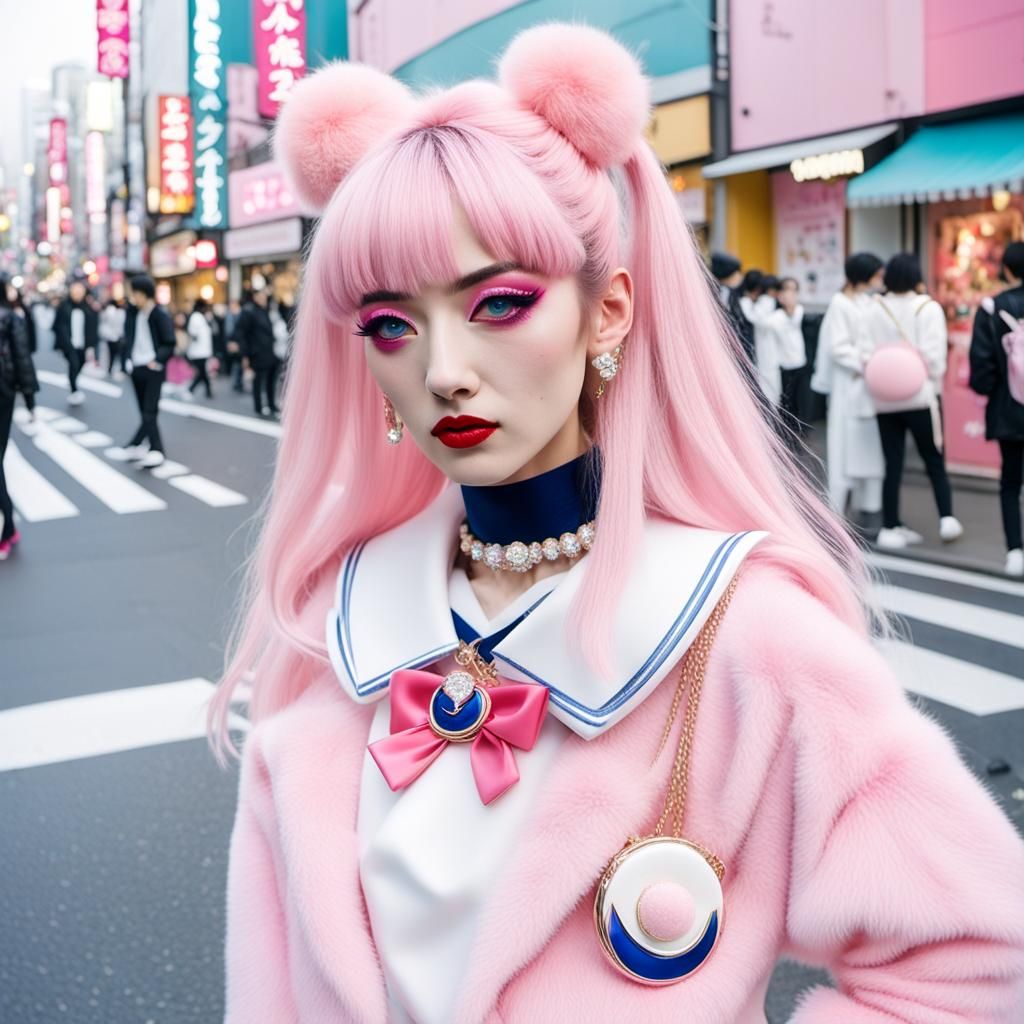 Sailor Moon in Harajuku Street Style