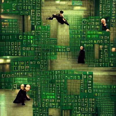 The Matrix Generated by AI