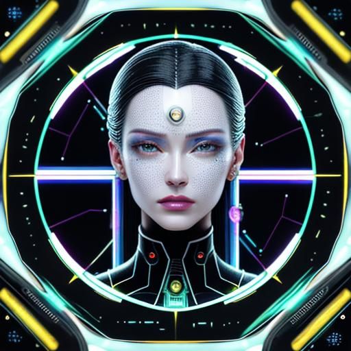 Retrofuturistic Matrix: Circuitry and Geometric Light