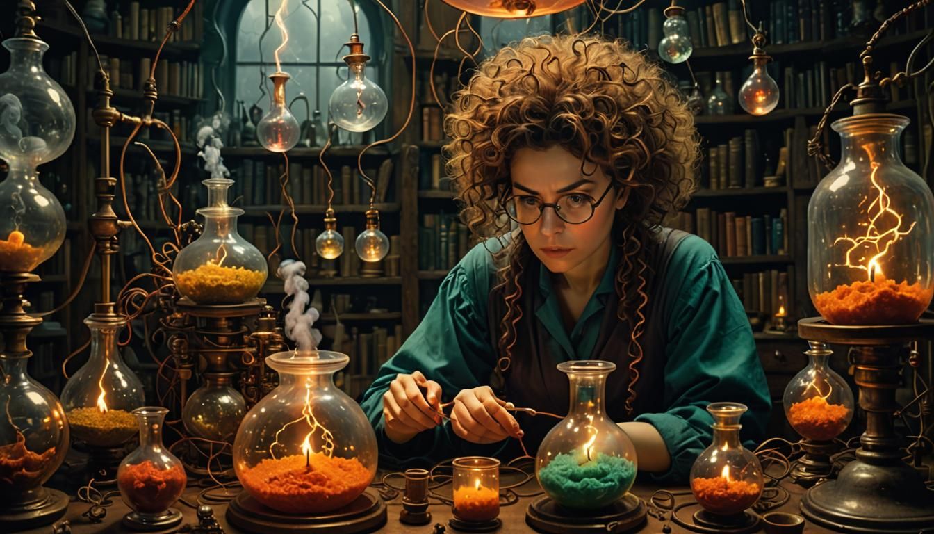 Surreal Mad Scientist Creates Tornado in a Jar