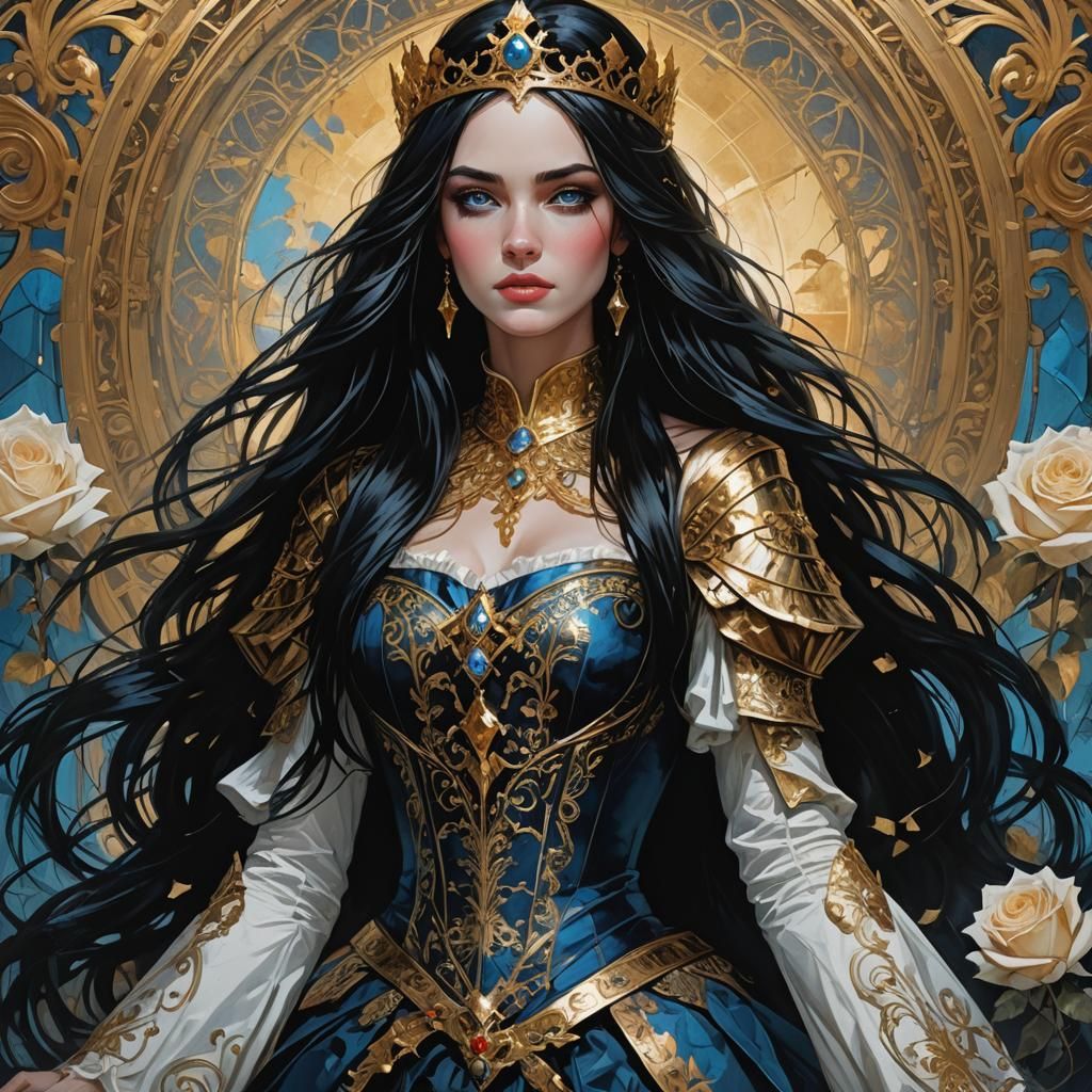 High Gothic Princess in Dark Fantasy Style