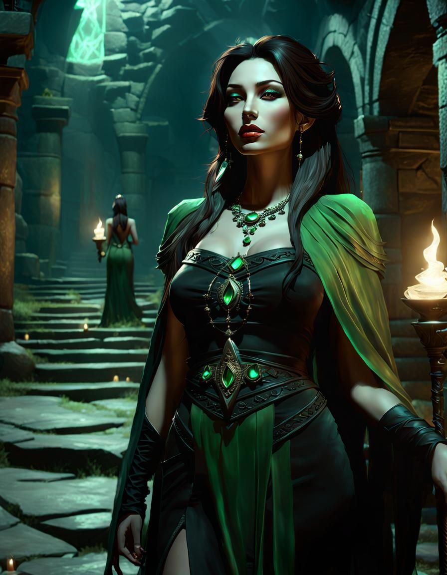 Undead Priestess Near Undercity Bank: Fantasy Art