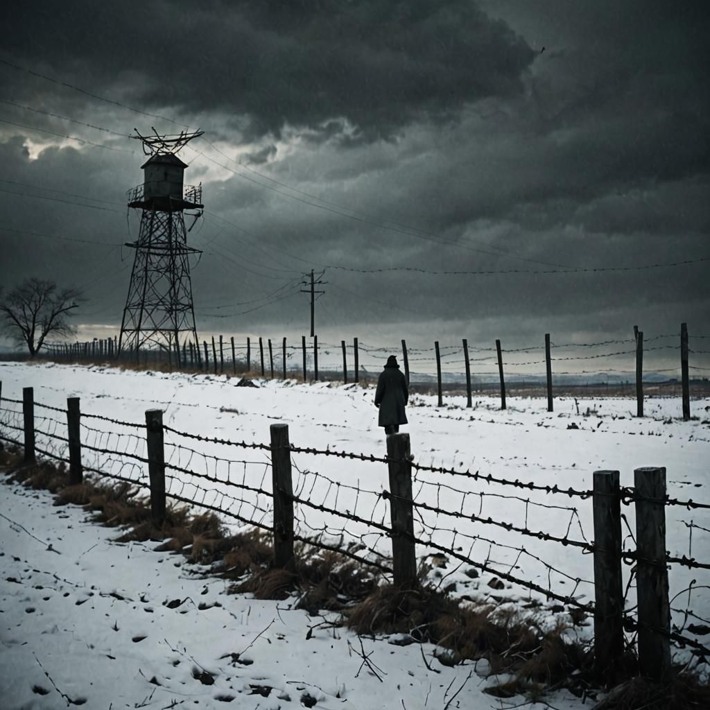 Desolate Winter: A Dark Surrealist Social Commentary