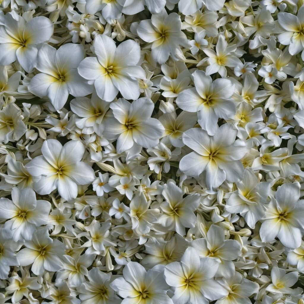 Hyperrealistic Night-Blooming Flowers in HDR