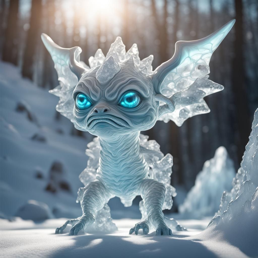 Ice gremlins sculpture