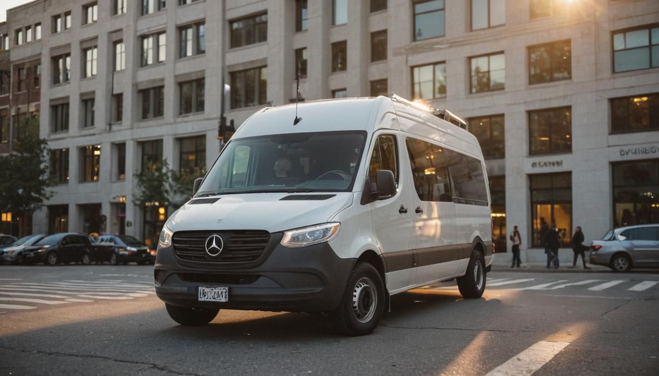 Mercedes Sprinter in Urban Cinematic Photography