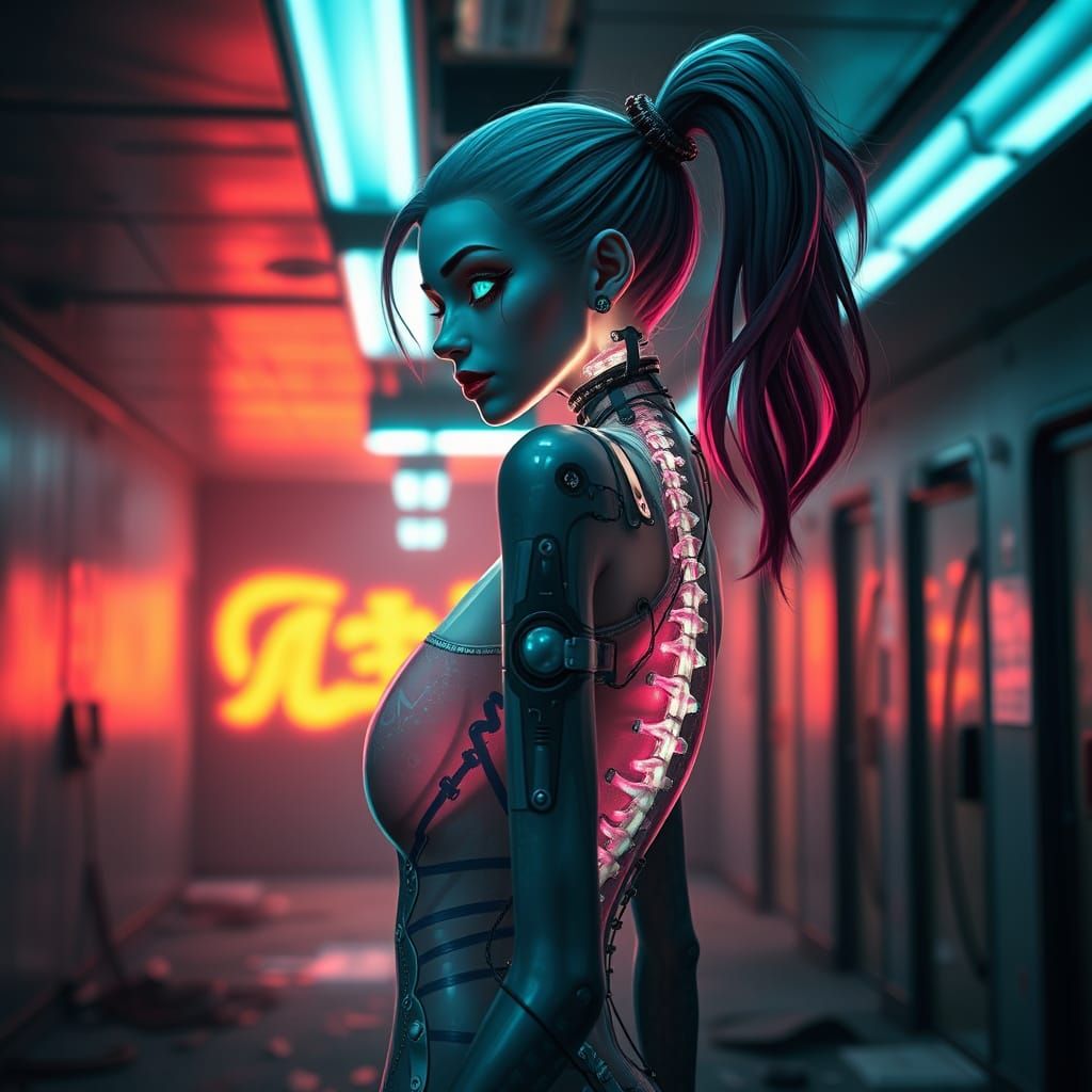 Harley Quinn: Bioluminescent Sea-Creature in Brom-Inspired S...